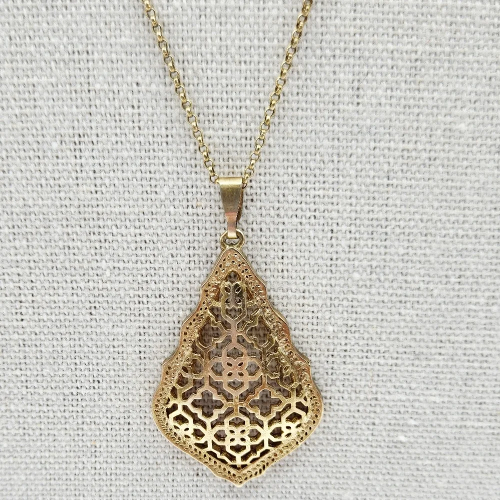 KENDRA SCOTT Aiden Necklace Vintage Gold Over Brass